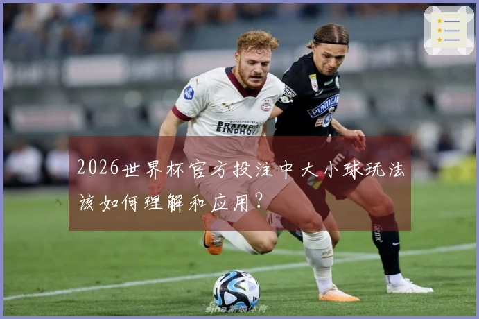 2026世界杯官方投注中大小球玩法该如何理解和应用？